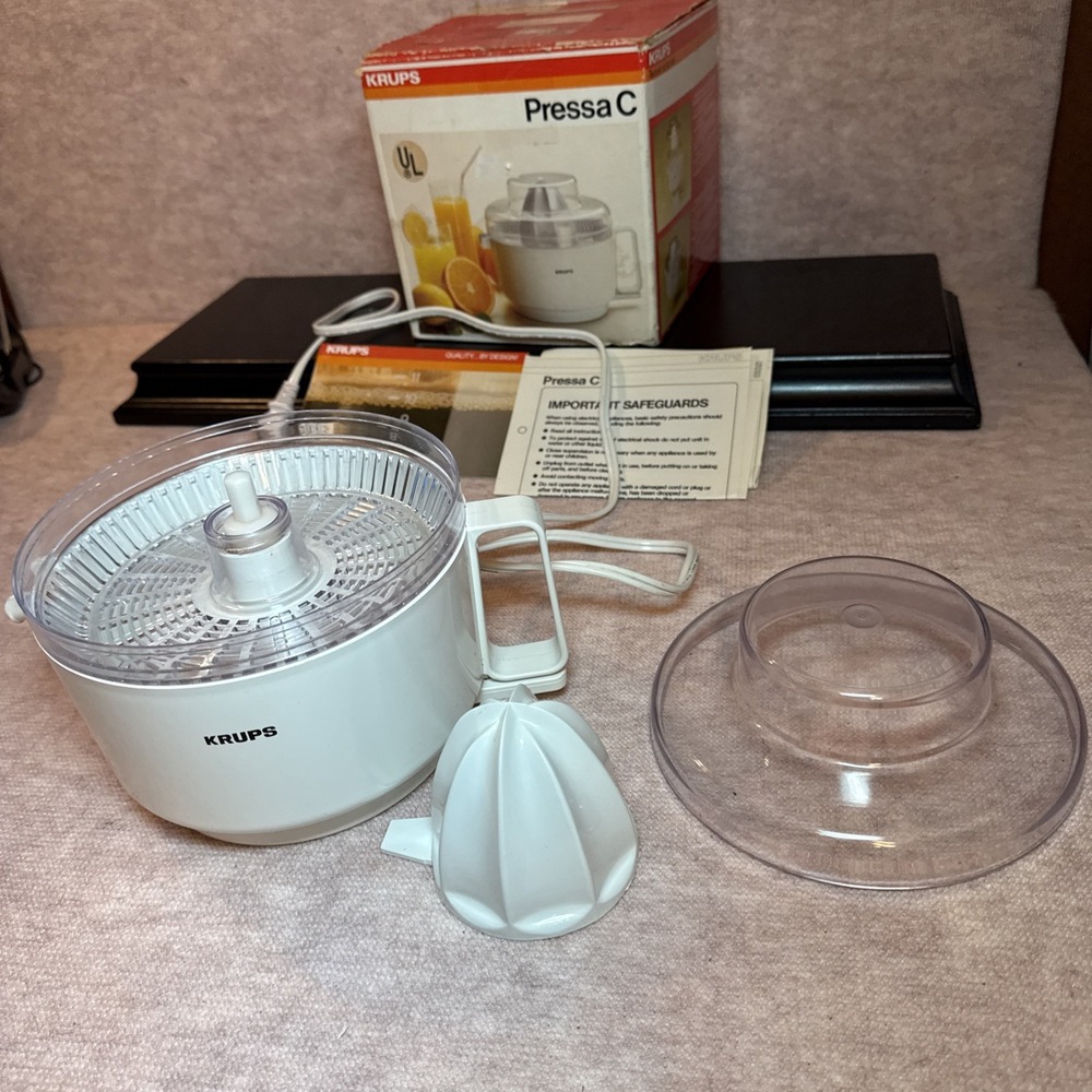KRUPS Pressa C Citrus Fruit Juicer 22oz Model 252 Works Well - Picture 4 of 14